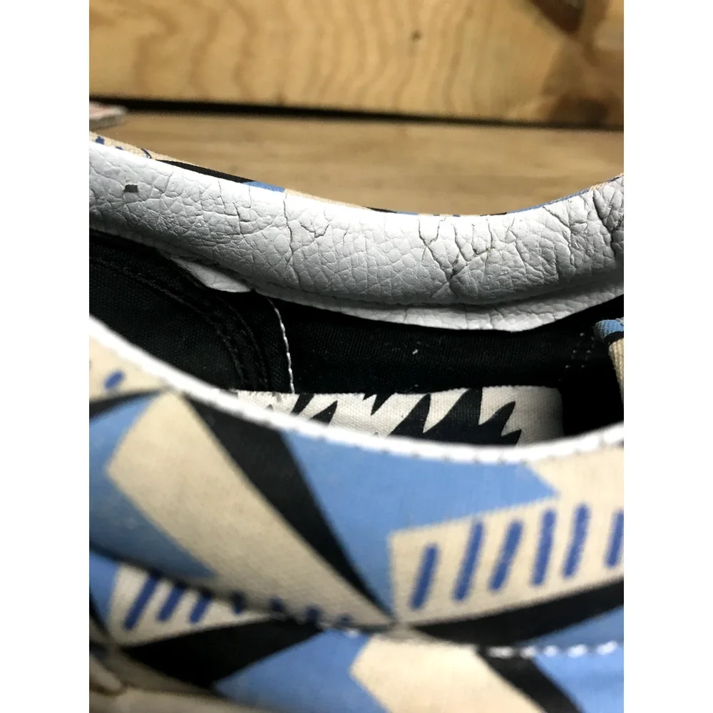 Vans x Eley Kishimoto Sneakers Womens 9 Blue Geometric Off the Wall Athletic